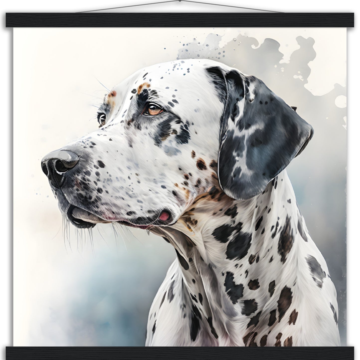 Dalmation Dog (c) Watercolor Premium Matte Paper Poster with Hanger