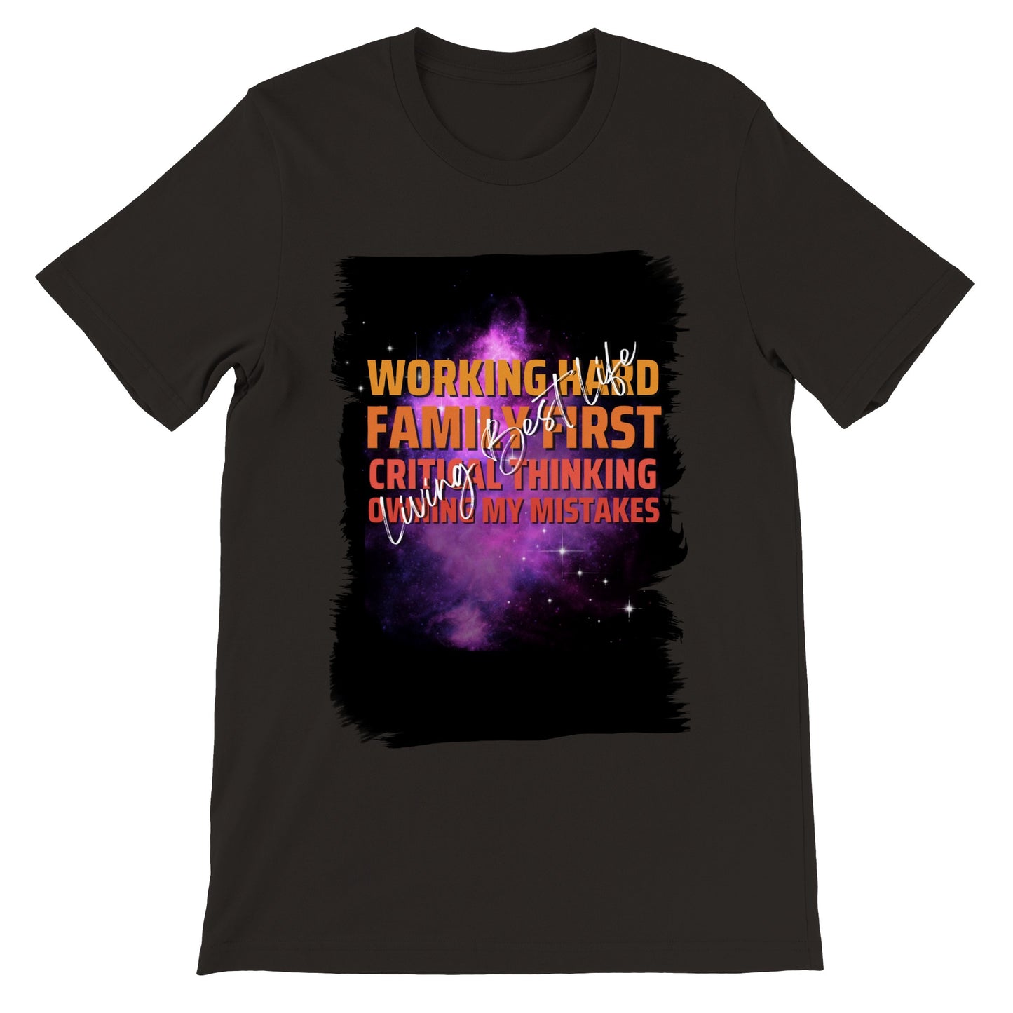 Working Hard : Premium Unisex Crewneck T-shirt