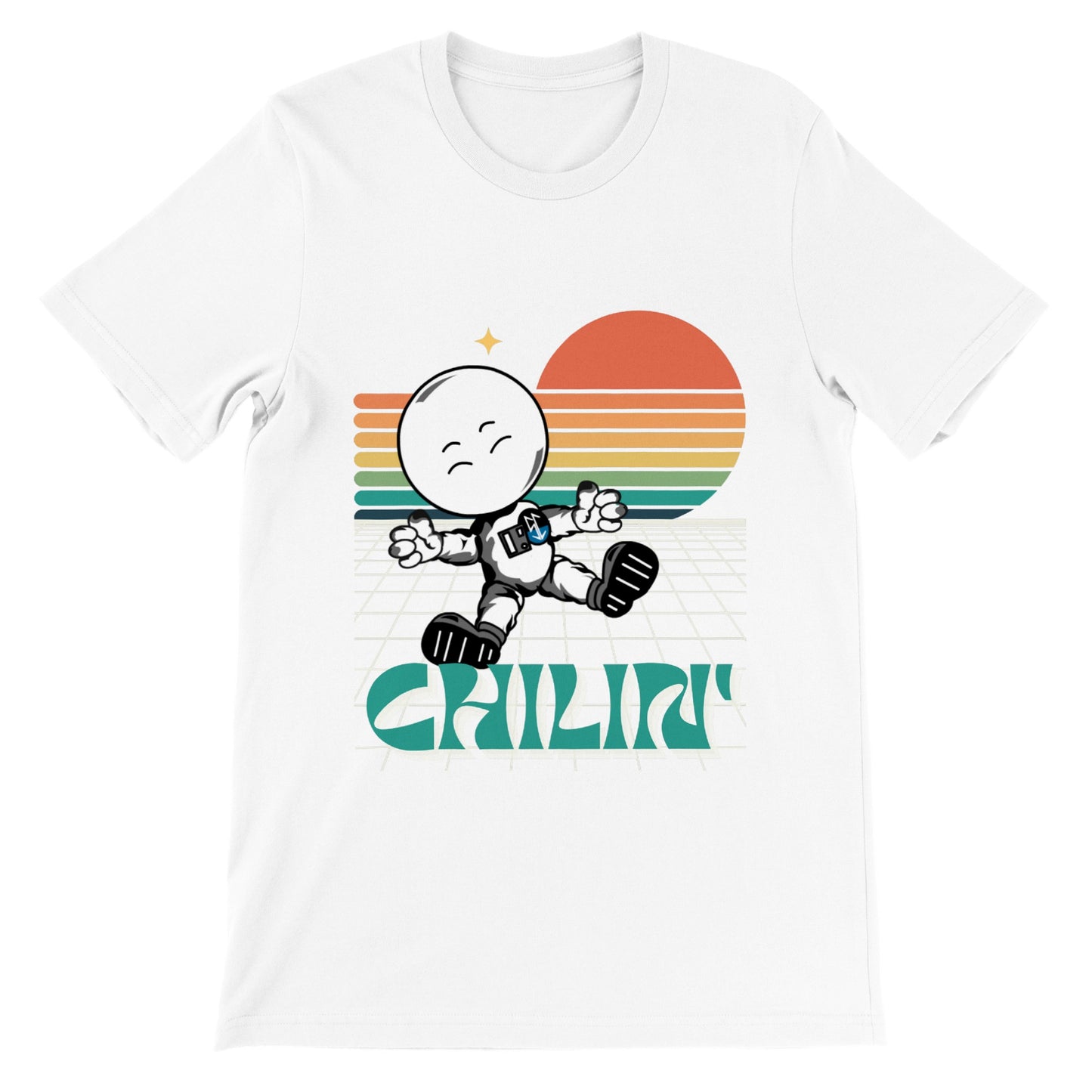Chillin Space Cadet : Premium Unisex Crewneck T-shirt