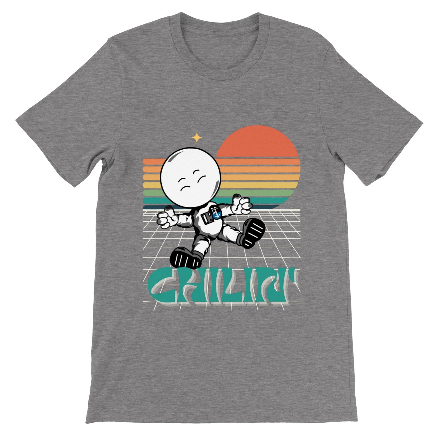 Chillin Space Cadet : Premium Unisex Crewneck T-shirt
