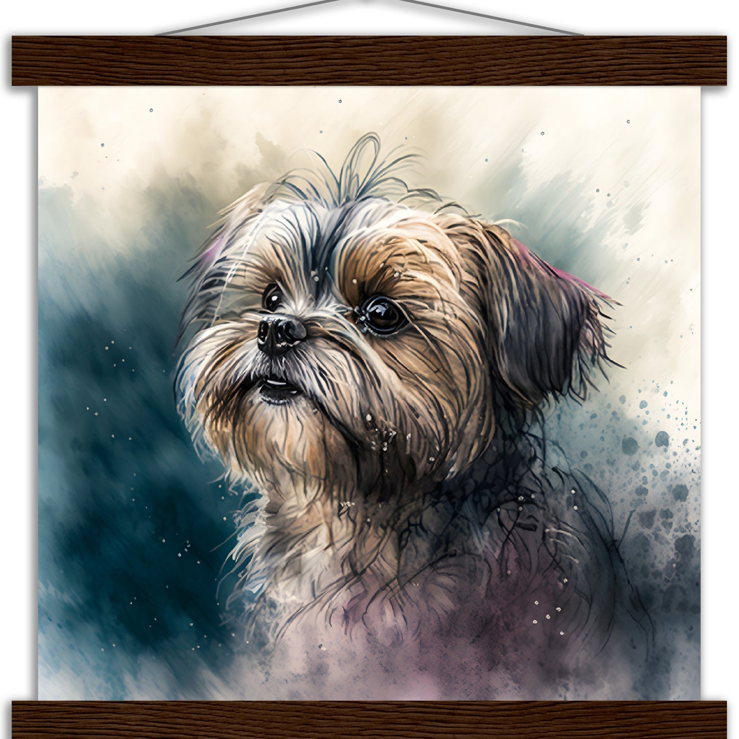 Shorkie (c) Watercolor Premium Matte Paper Poster with Hanger