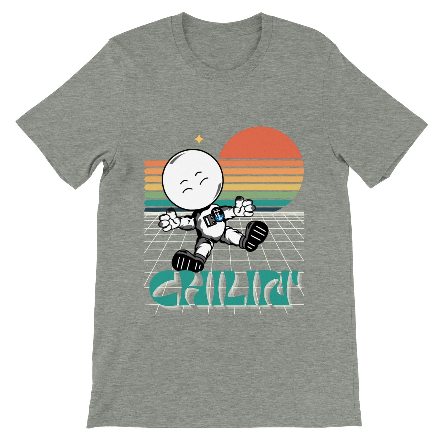 Chillin Space Cadet : Premium Unisex Crewneck T-shirt