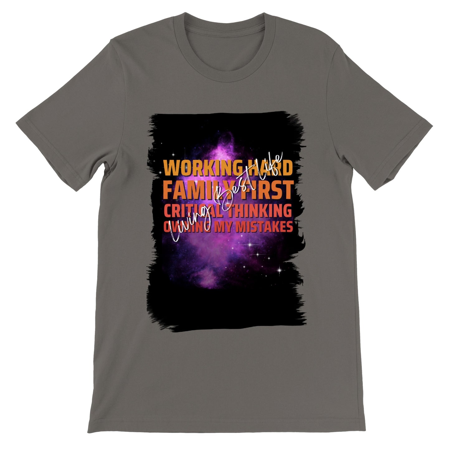 Working Hard : Premium Unisex Crewneck T-shirt