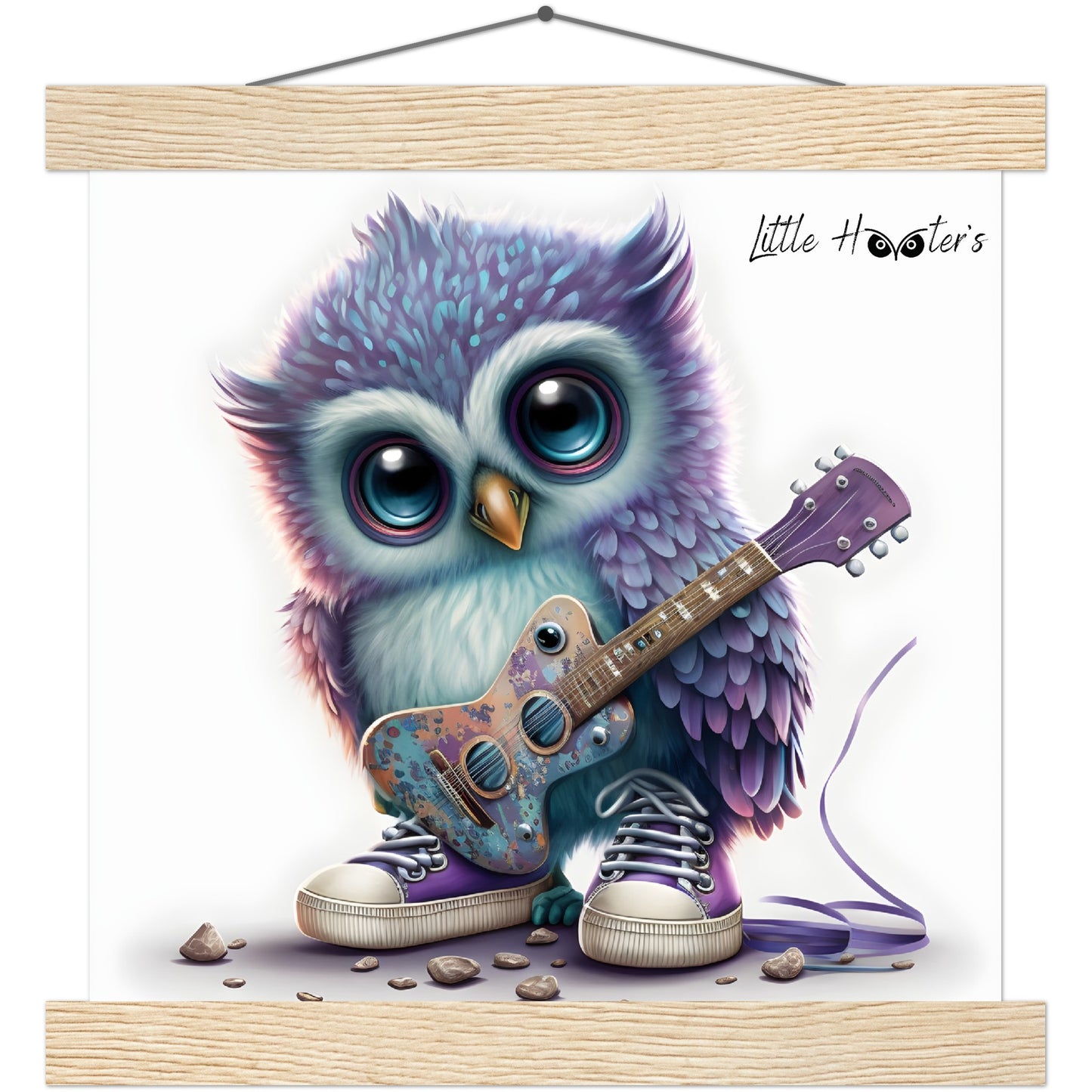 Pip, Little Hooters Owl : Premium Matte Paper Poster with Hanger