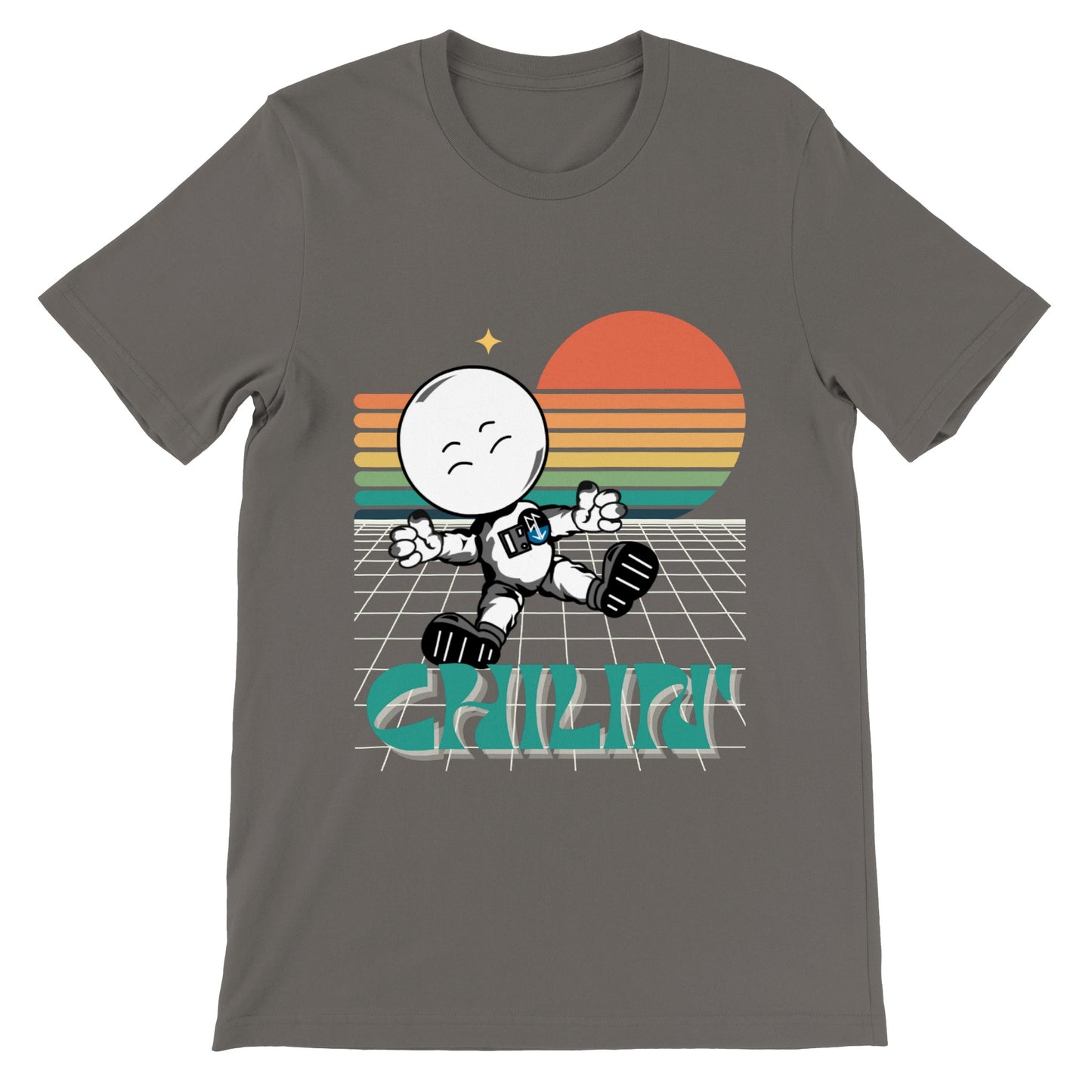 Chillin Space Cadet : Premium Unisex Crewneck T-shirt