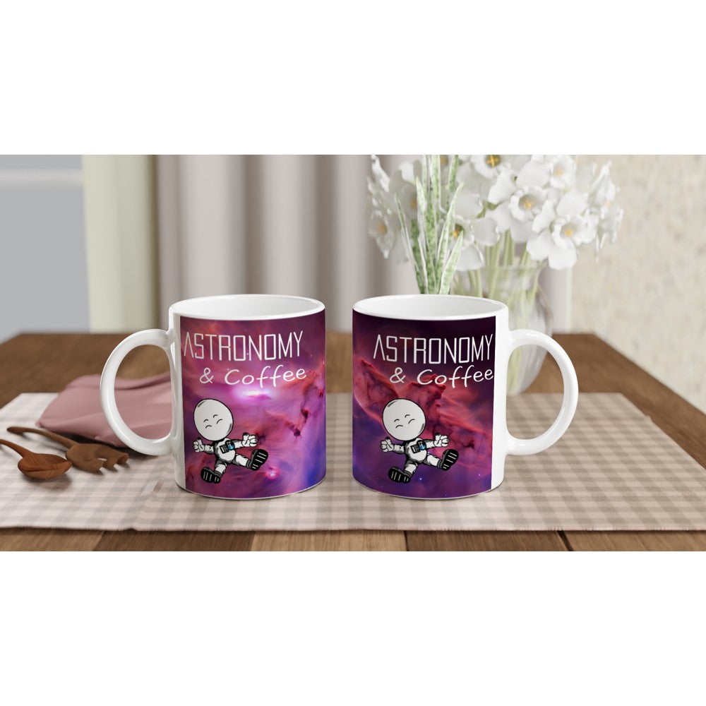 Astronomy & Coffee Scorched Reign Of Fire White 11oz Ceramic Mug