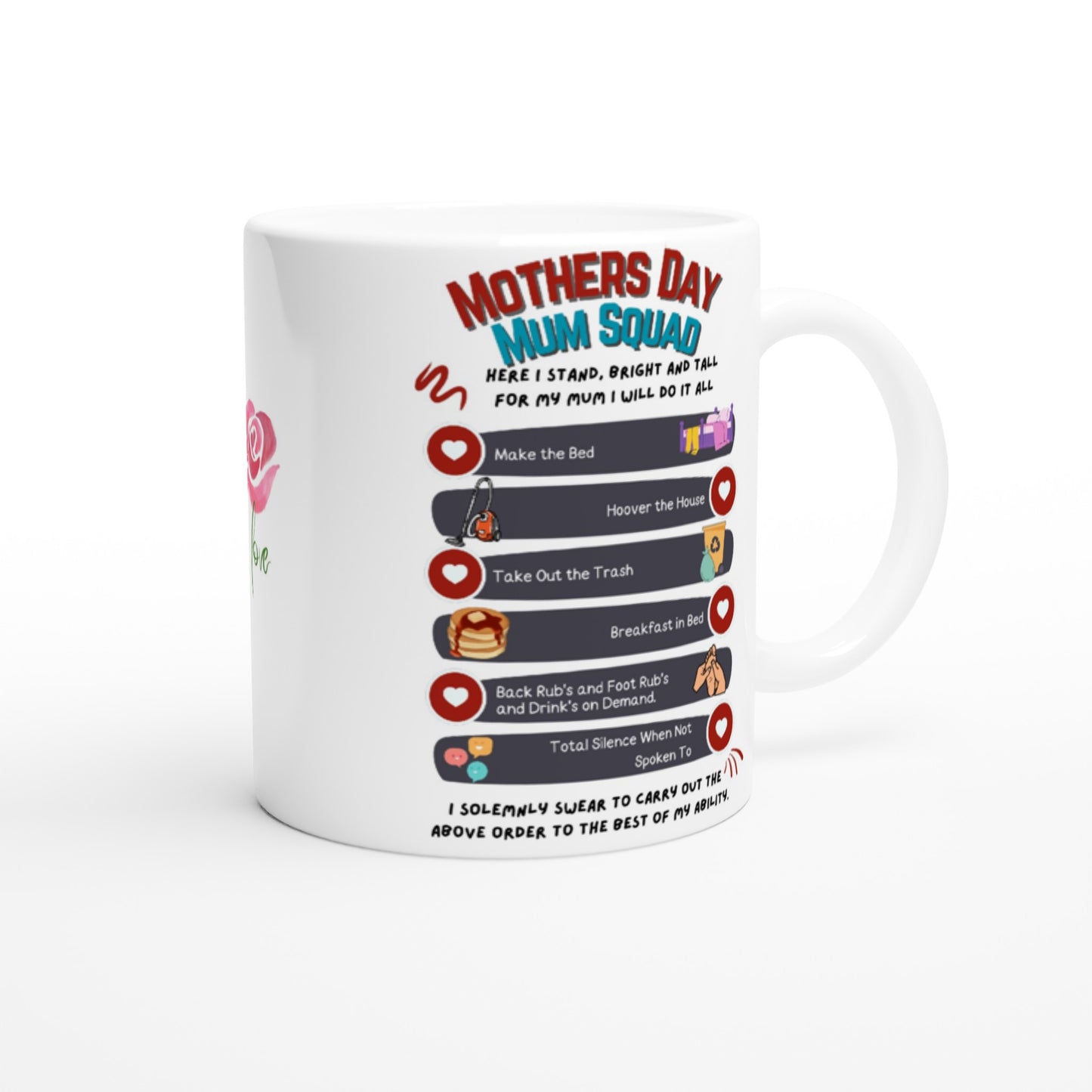 Mothers day, Mum Squad : White 11oz Ceramic Mug