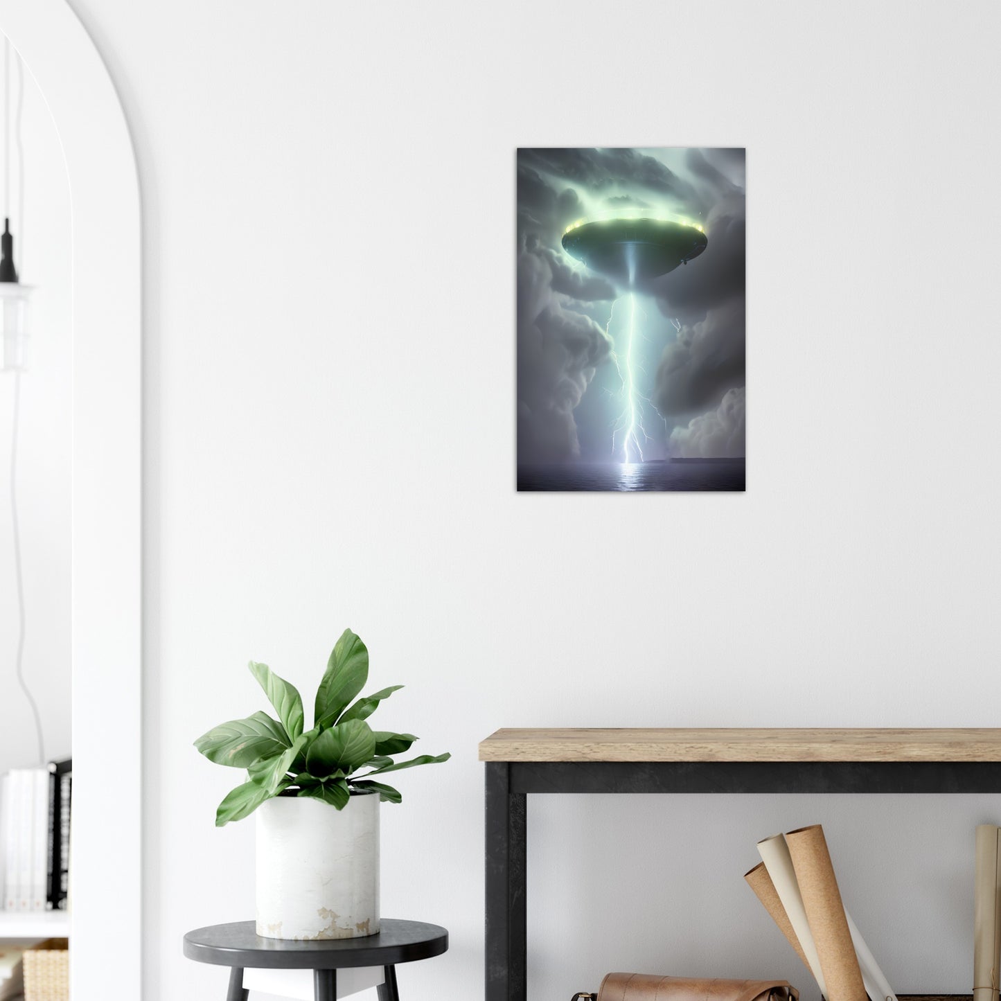 Aluminum Print : Abduction : A UFO Sci Fi collection of Aluminium prints.
