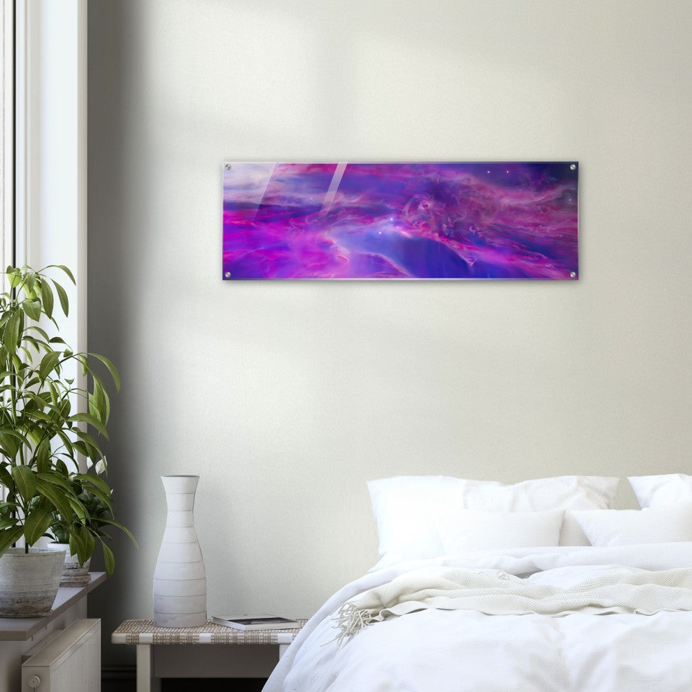 Acrylic Print : Magenta Sky (part of a collection of Nebula prints) Fantasy Nebula
