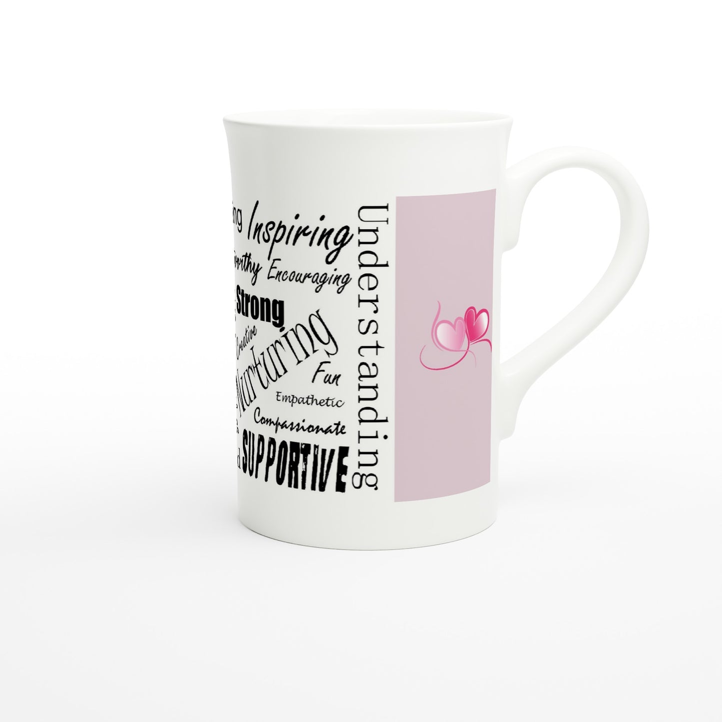 Mothers day, What you mean to me : White 10oz Porcelain Slim Mug