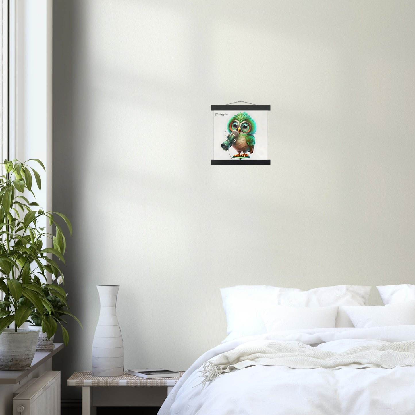Chip, Little Hooters Owl : Premium Matte Paper Poster with Hanger