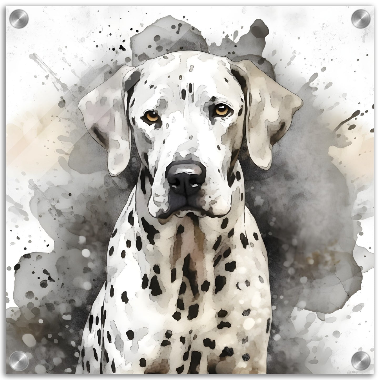 Dalmation Dog Watercolor Acrylic Print