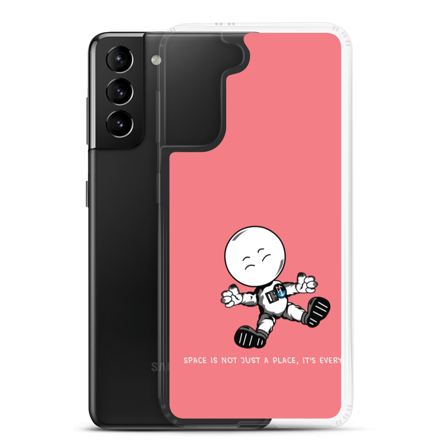 Space Cadet Pink background Samsung Phone Case