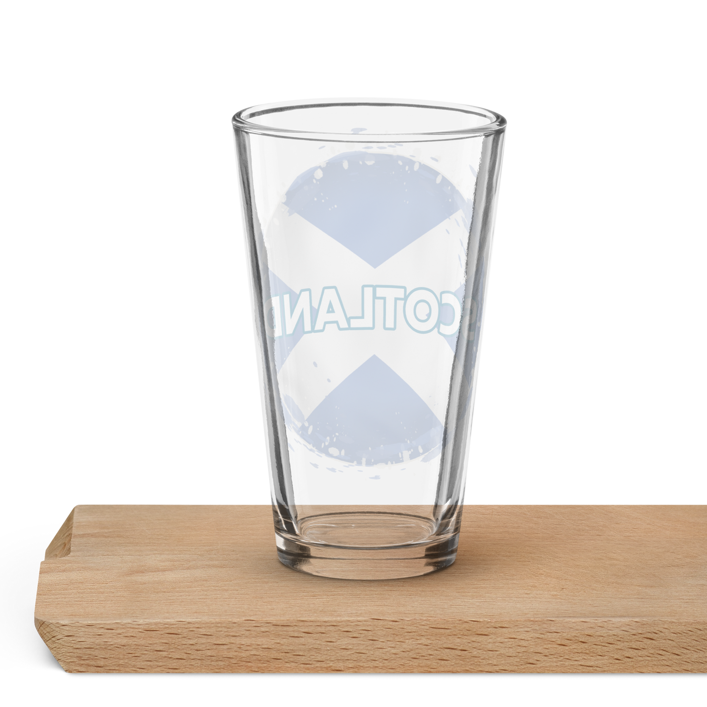 Scotland Grunge Style Flag Shaker pint glass