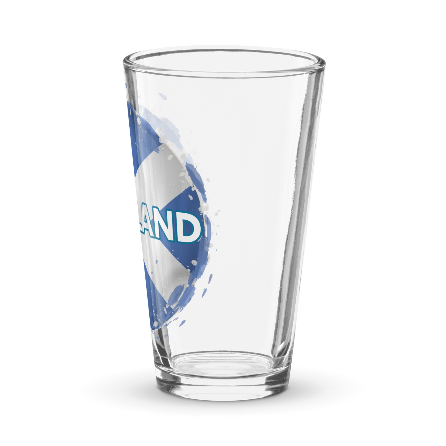 Scotland Grunge Style Flag Shaker pint glass