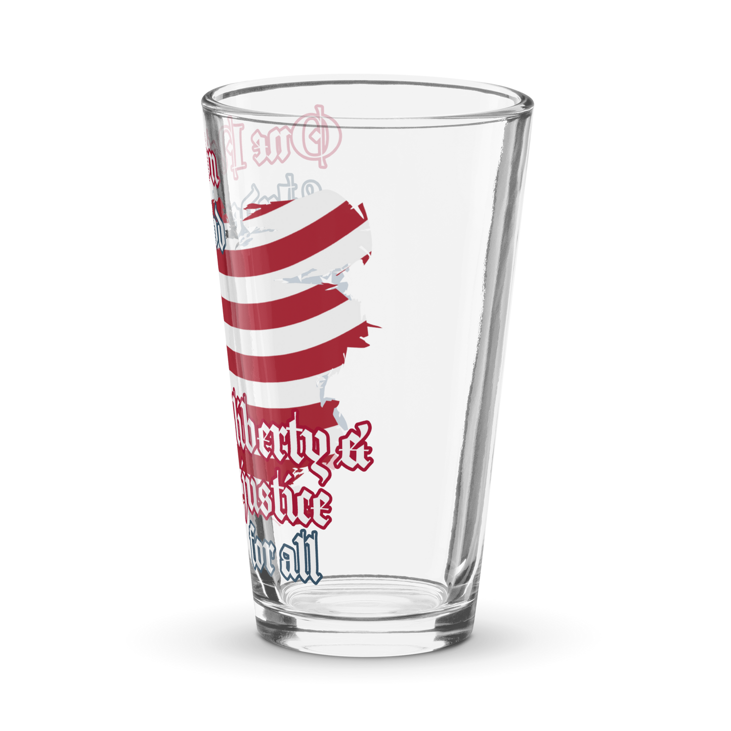 One Nation Under God USA Shaker pint glass