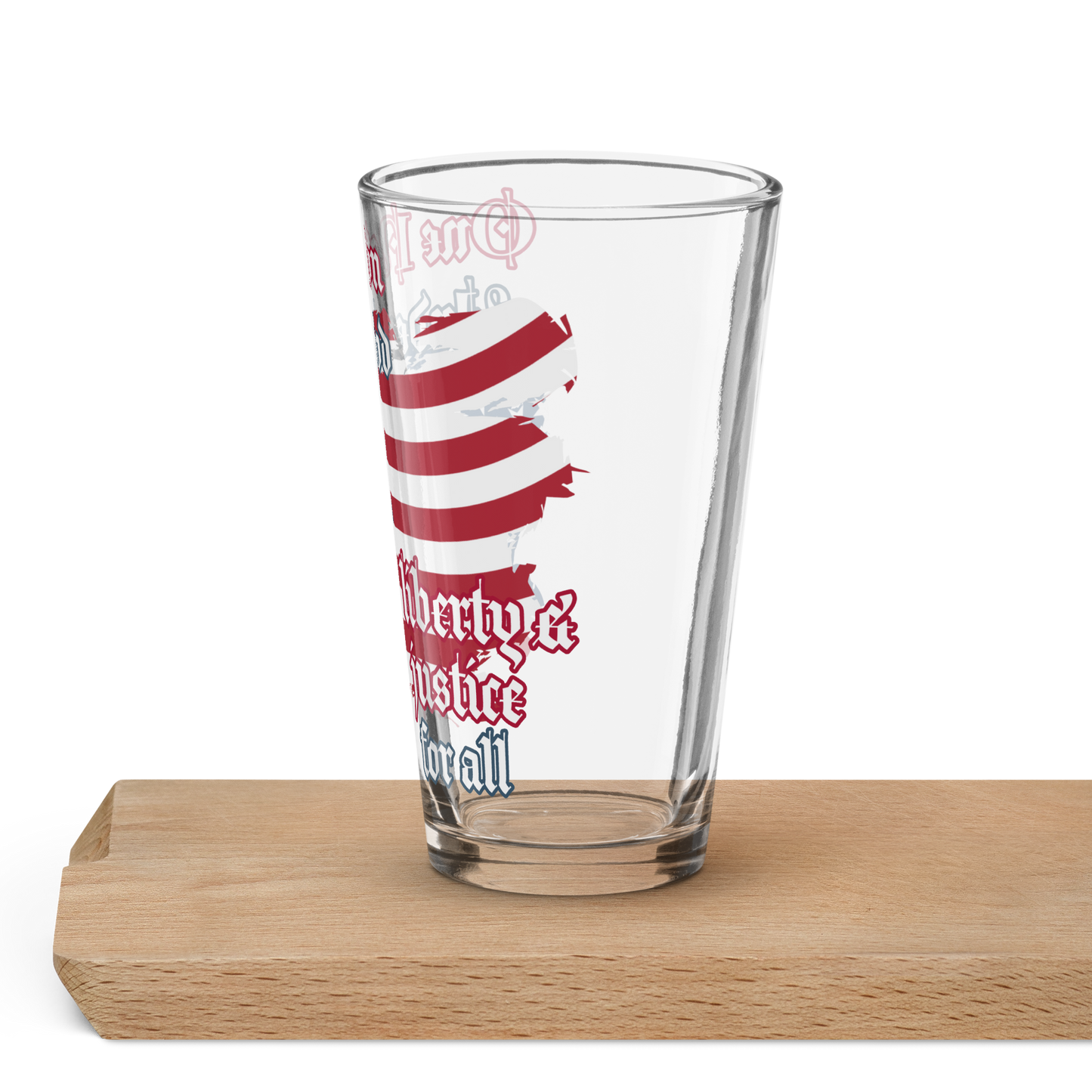 One Nation Under God USA Shaker pint glass