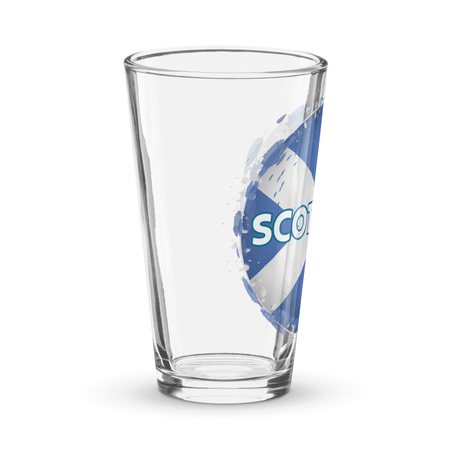 Scotland Grunge Style Flag Shaker pint glass
