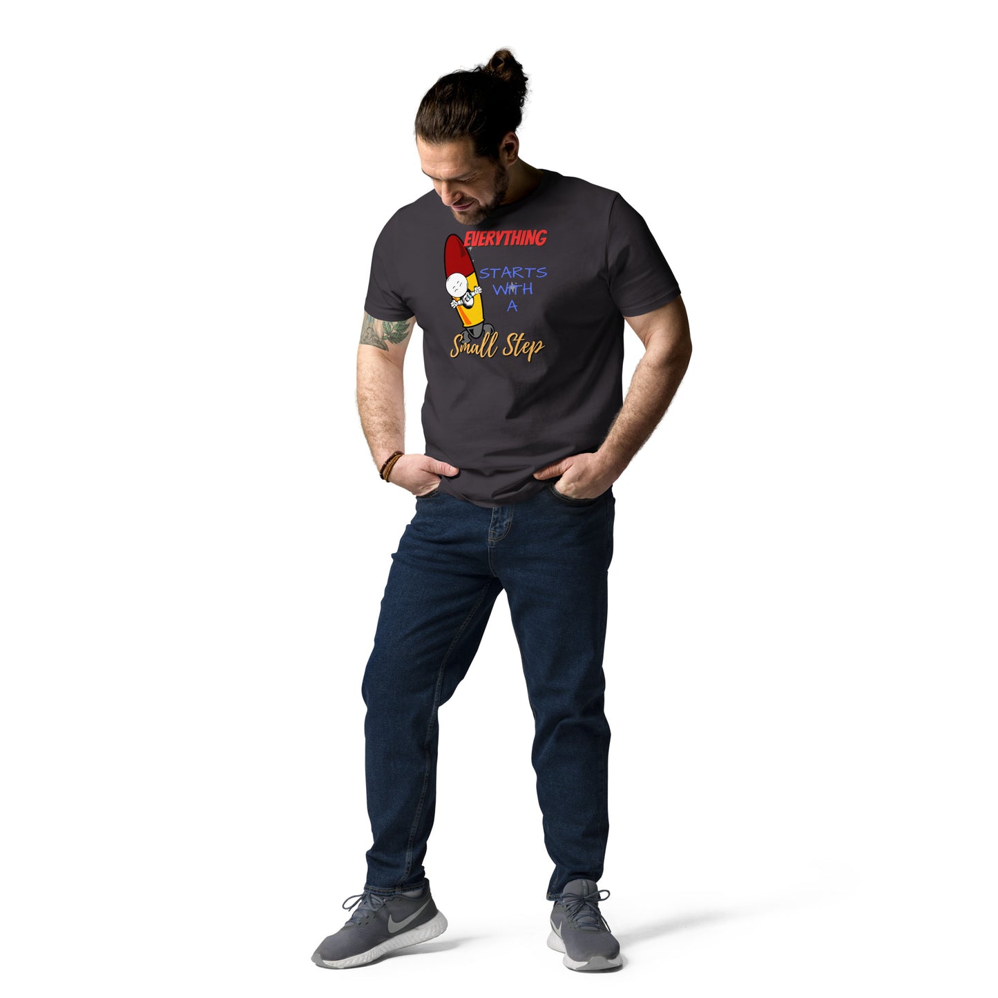 Everything Starts With A Small Step : Unisex organic cotton t-shirt