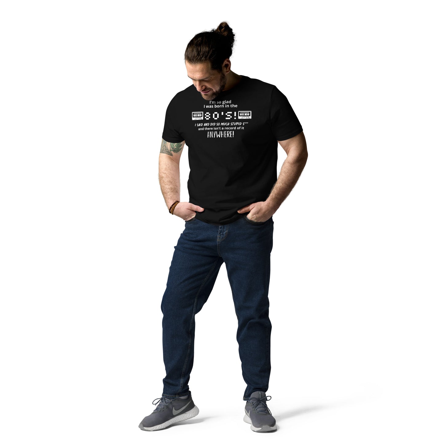Glad i was Born in the 80's : Unisex organic cotton t-shirt