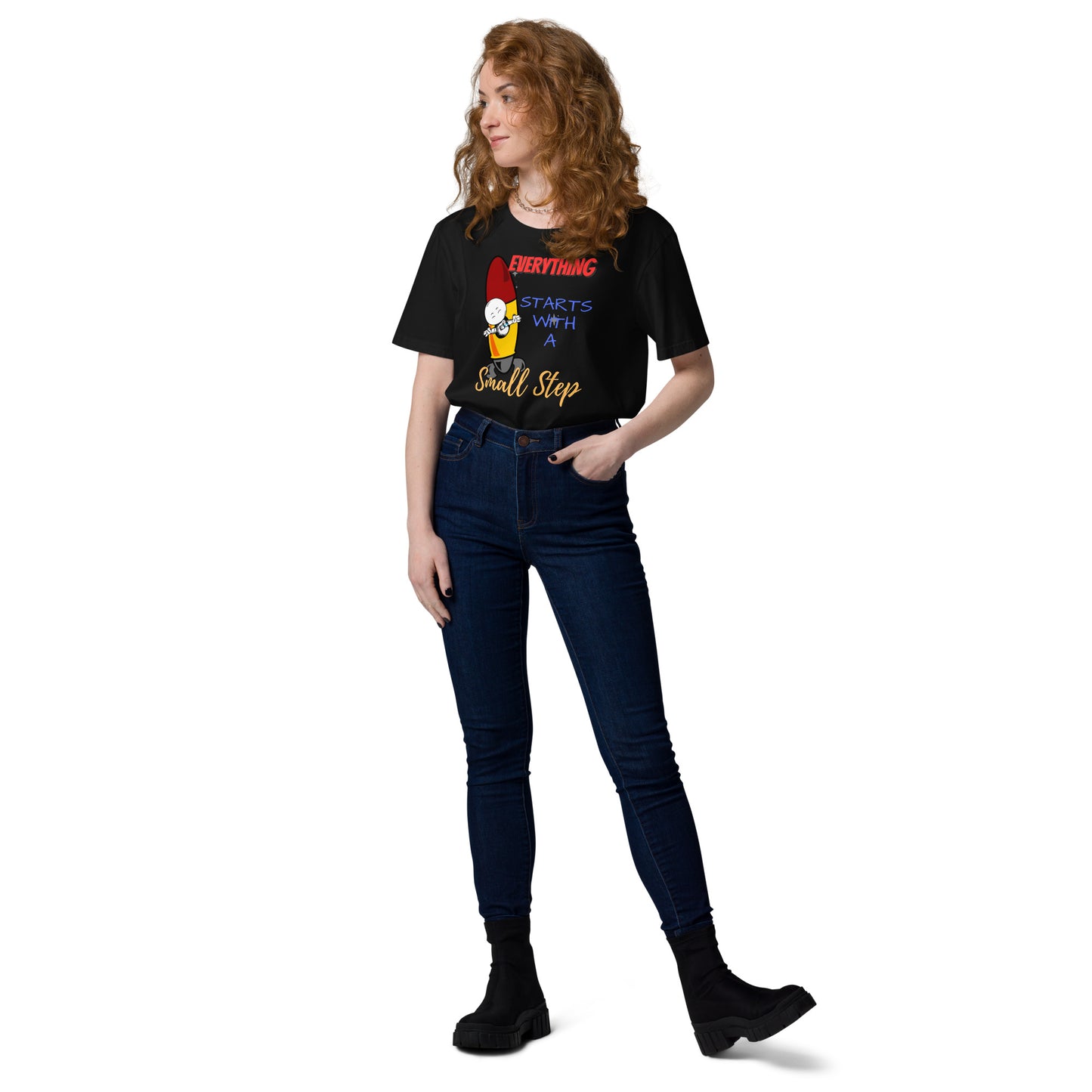 Everything Starts With A Small Step : Unisex organic cotton t-shirt