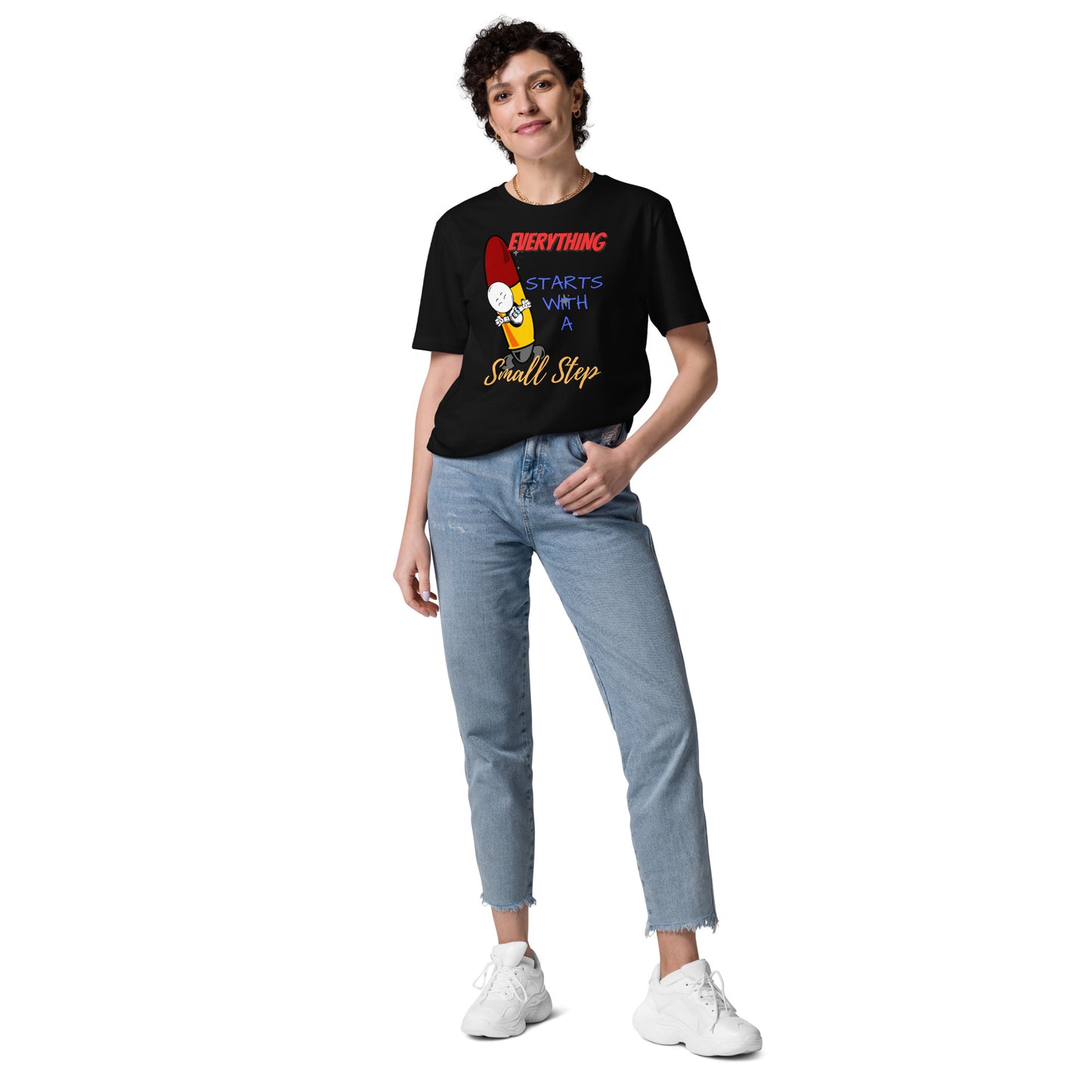 Everything Starts With A Small Step : Unisex organic cotton t-shirt
