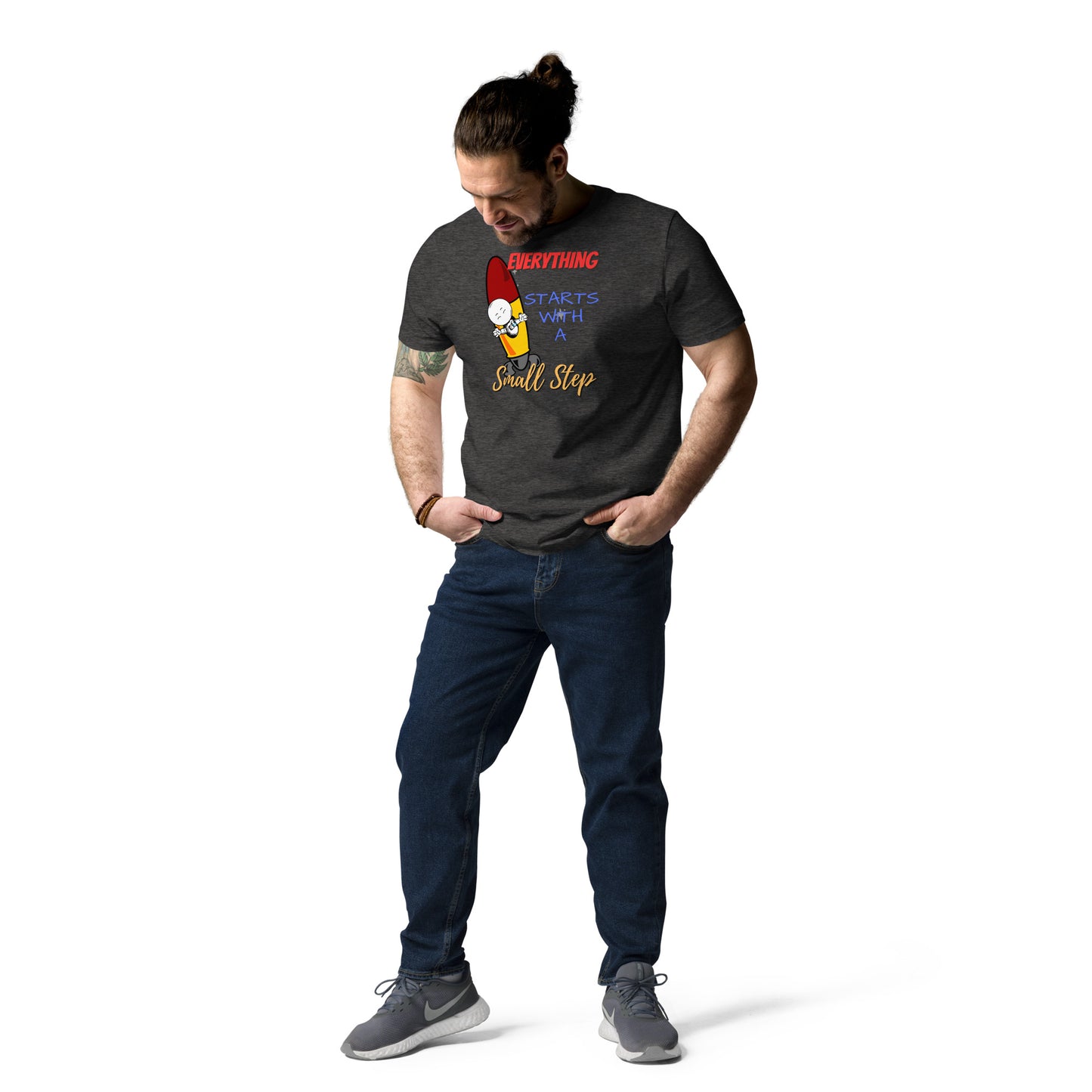 Everything Starts With A Small Step : Unisex organic cotton t-shirt