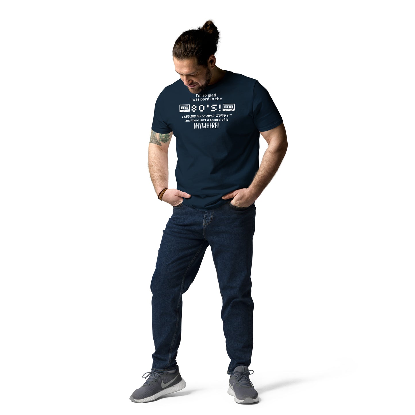 Glad i was Born in the 80's : Unisex organic cotton t-shirt