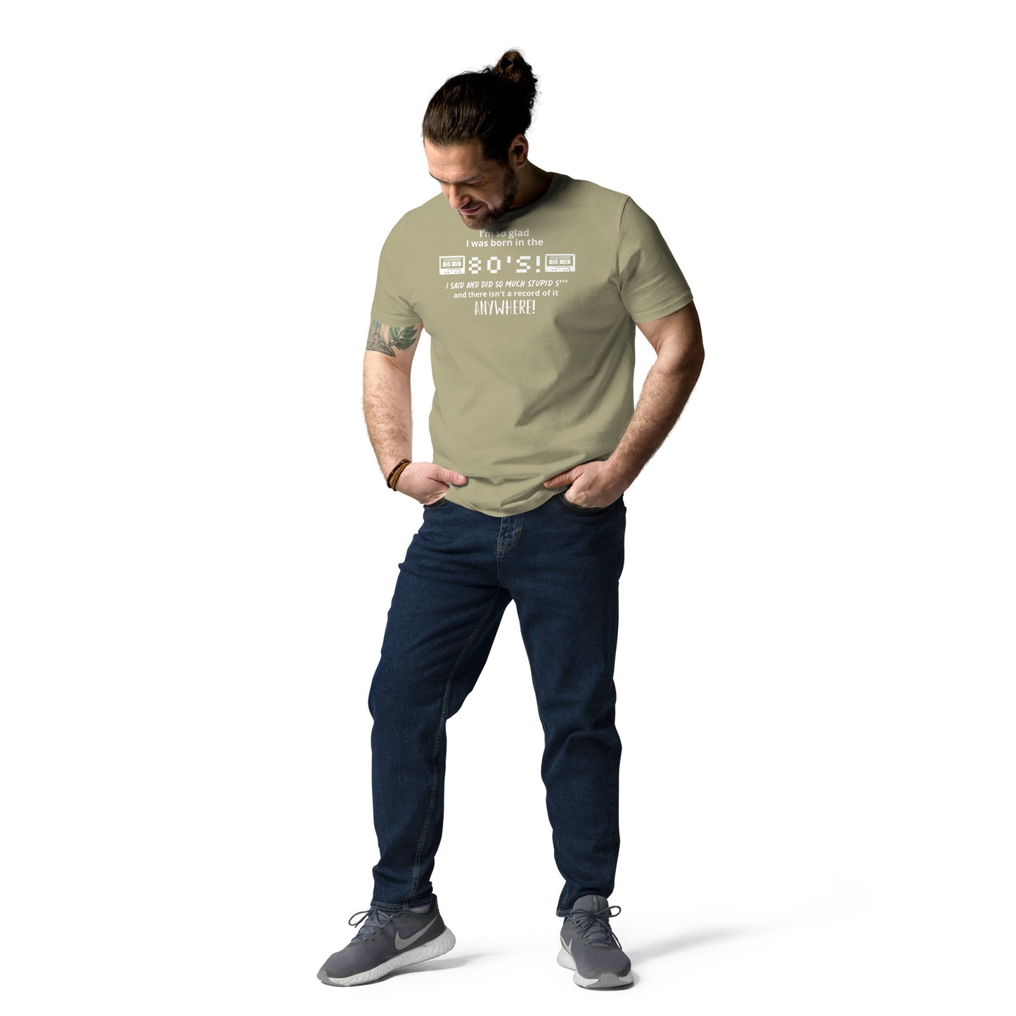 Glad i was Born in the 80's : Unisex organic cotton t-shirt