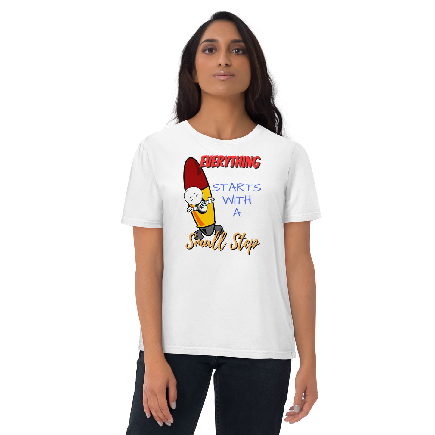 Everything Starts With A Small Step : Unisex organic cotton t-shirt
