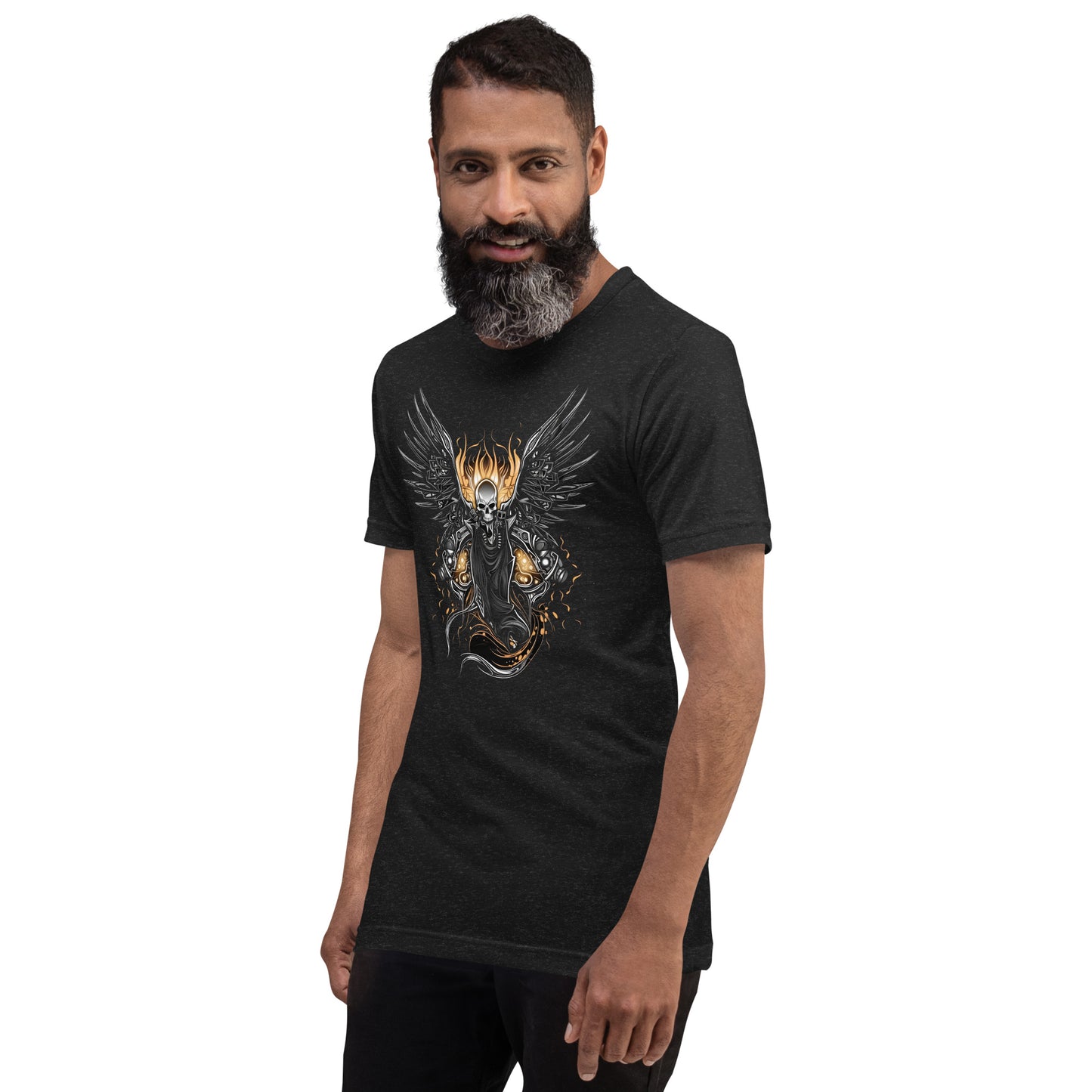 Biker Rock Style Unisex t-shirt : Winged Spirit.