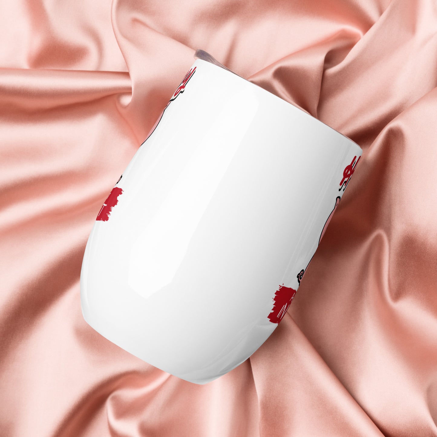 Happy As A Pig In S@#T Wine tumbler