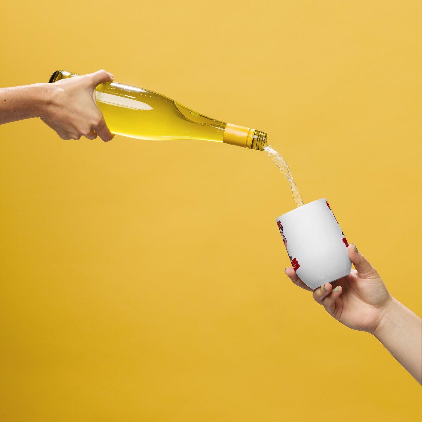 Happy As A Pig In S@#T Wine tumbler