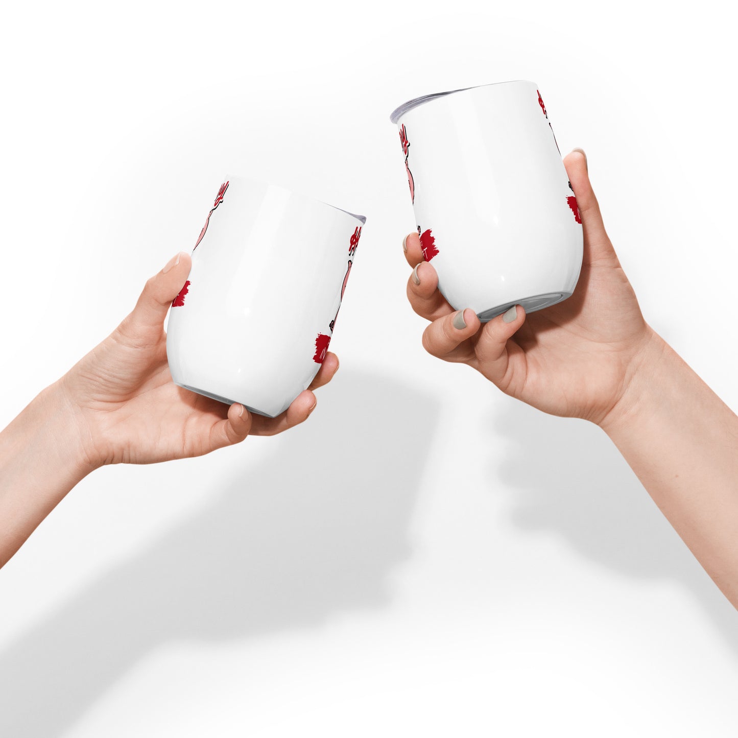 Happy As A Pig In S@#T Wine tumbler