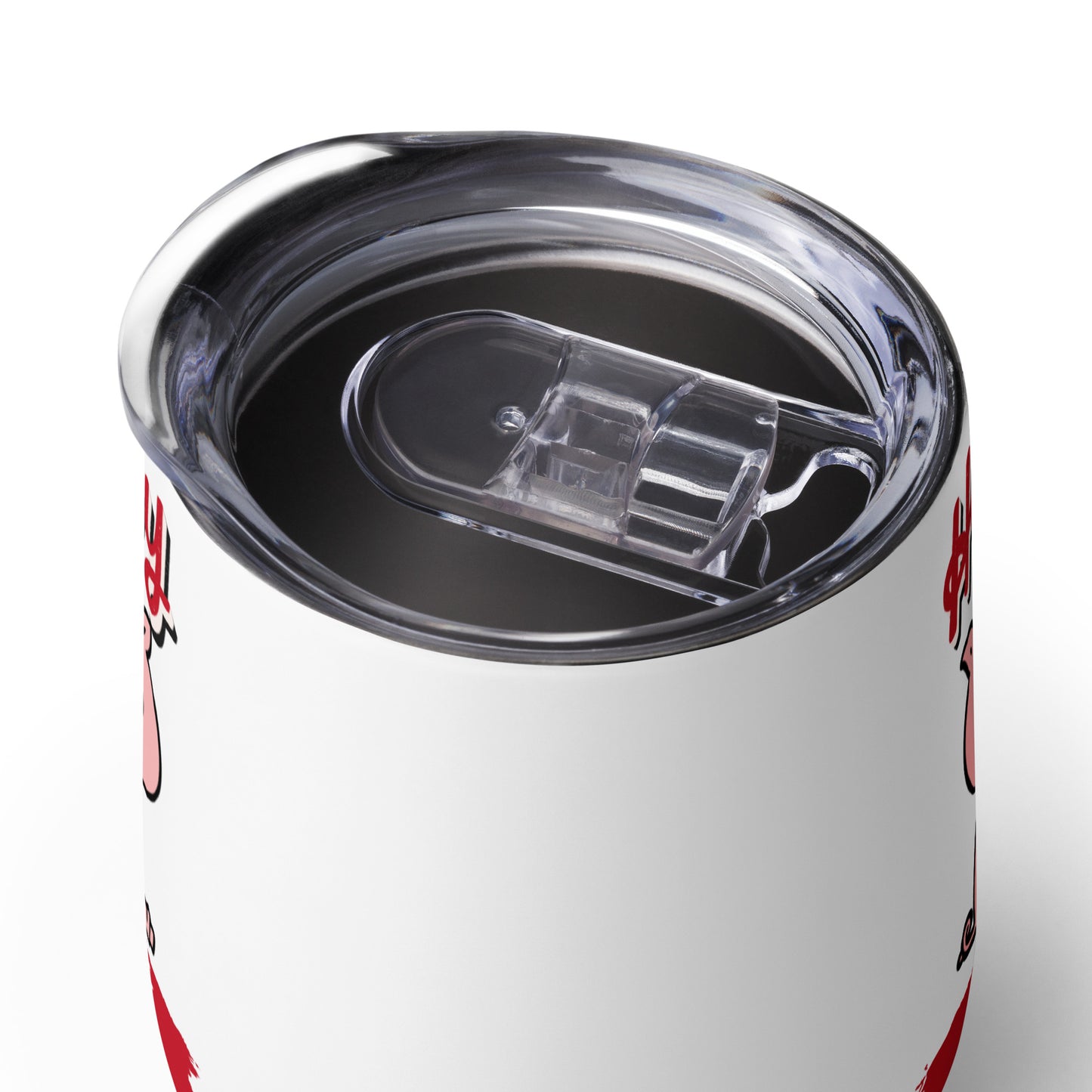 Happy As A Pig In S@#T Wine tumbler