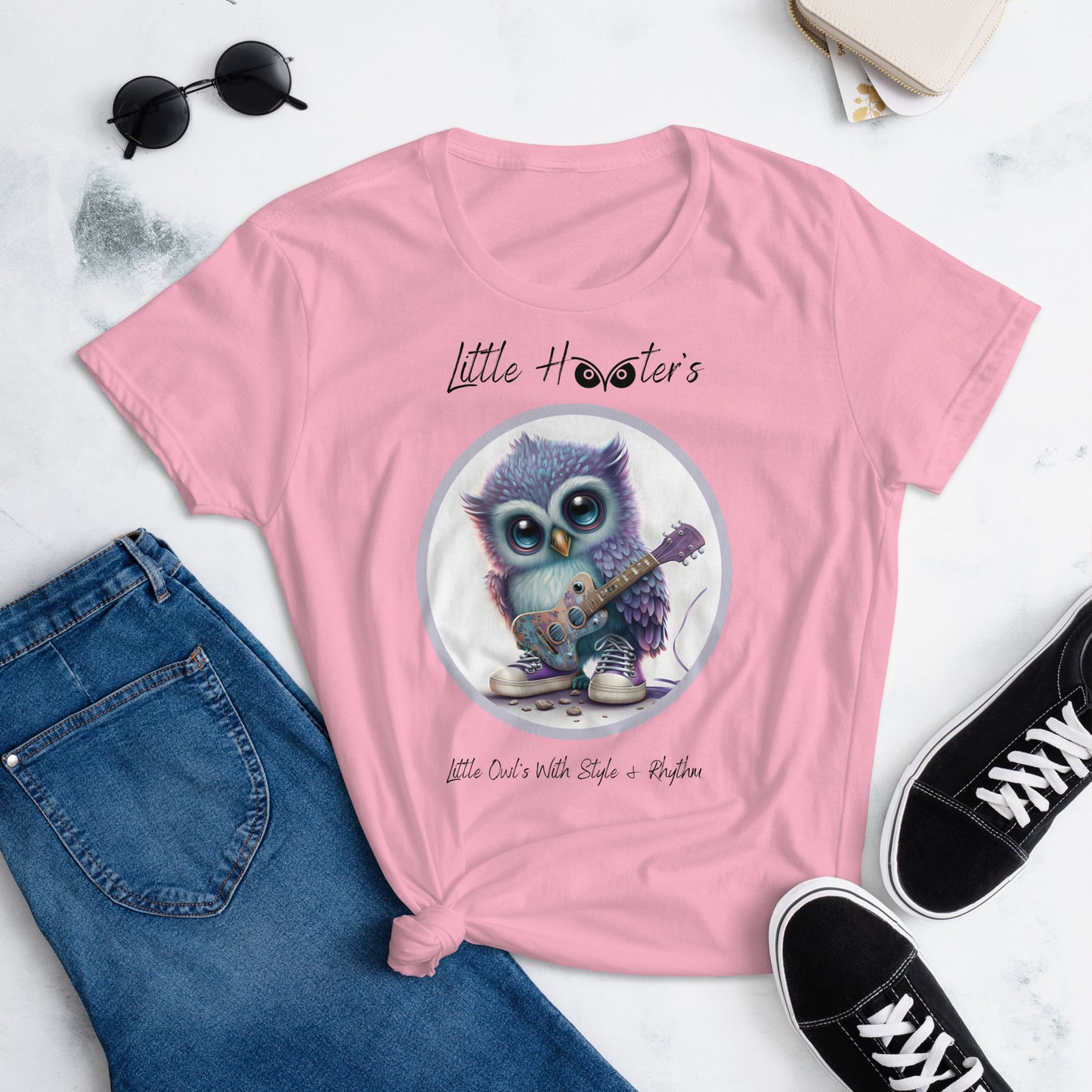 Tiney Hooters Pip , Owl's : Women's short sleeve t-shirt