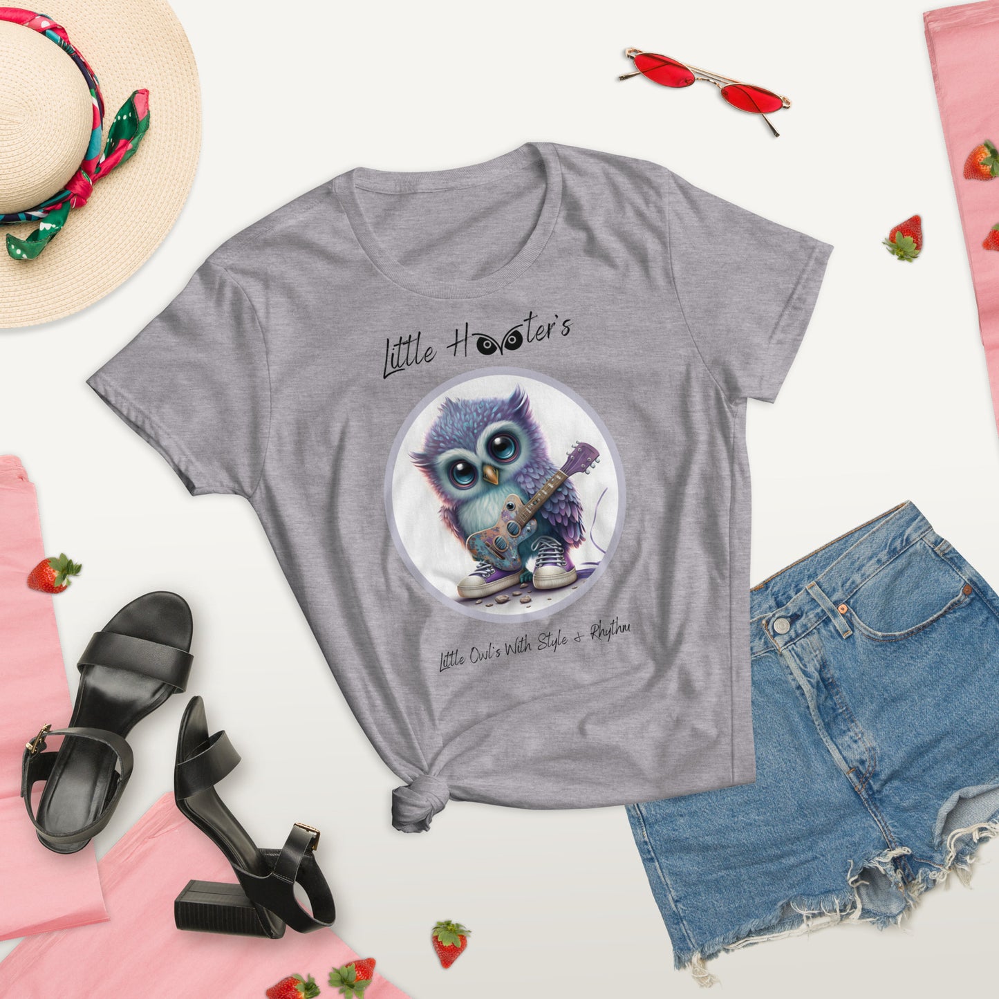Tiney Hooters Pip , Owl's : Women's short sleeve t-shirt