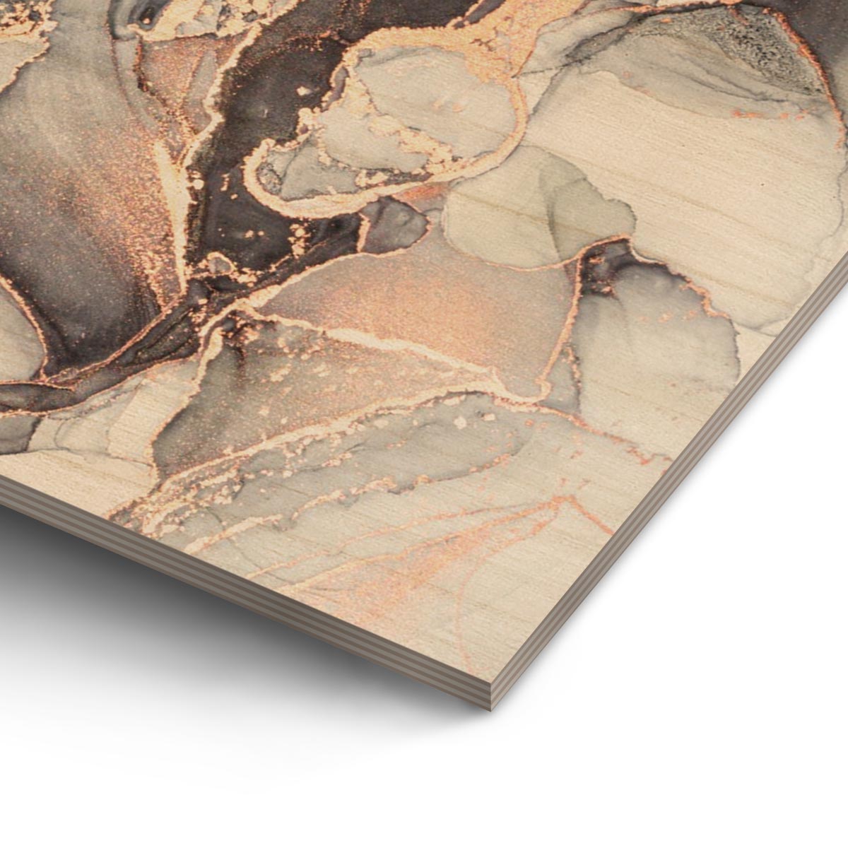 Wood Prints : Twin Photo Display (Personalised Mothers Day) Classic Rose.