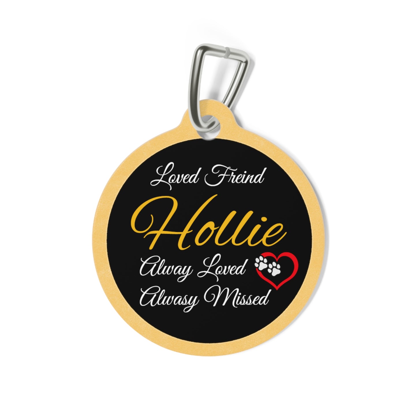 Personalised Keepsake Tag for Pets