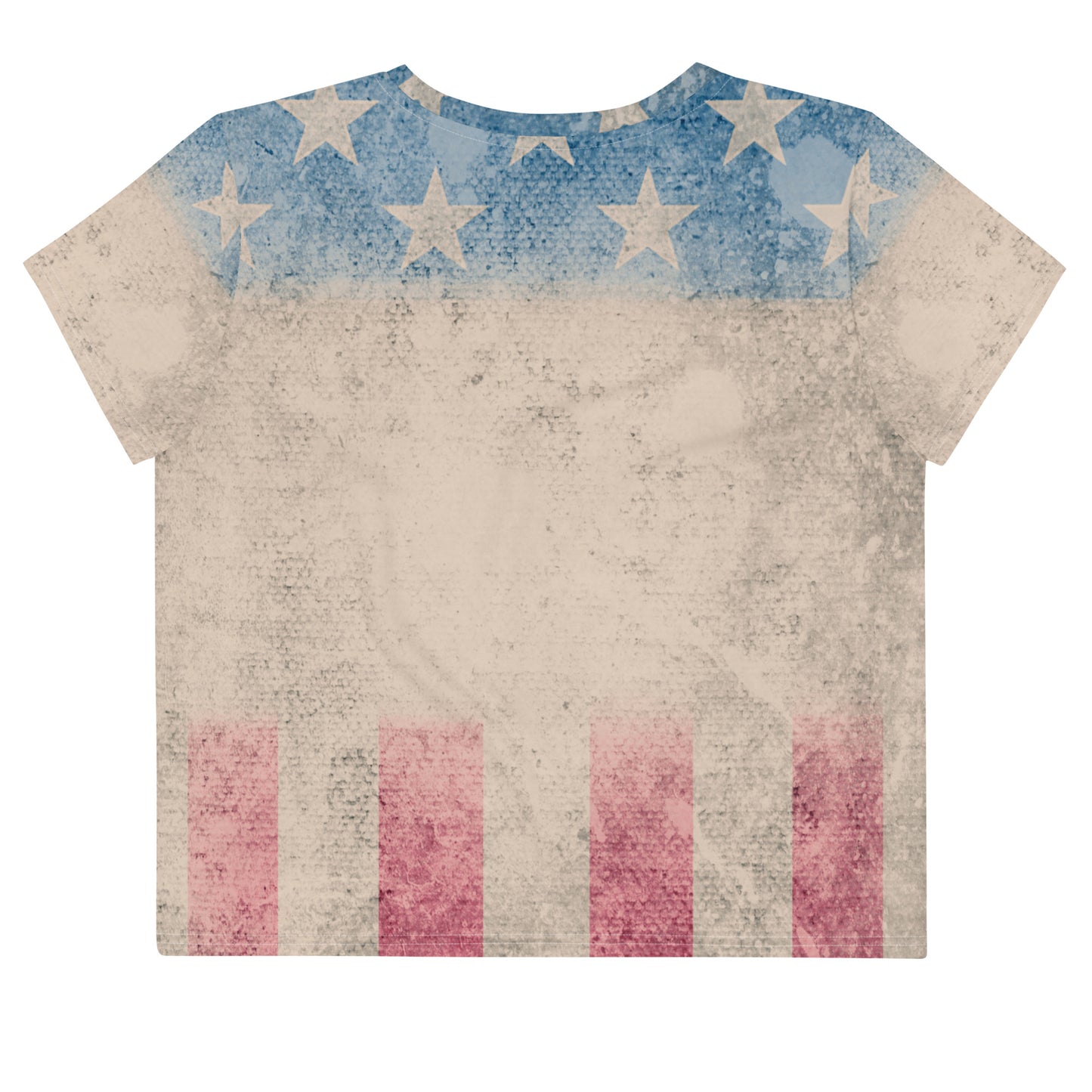 Stand for the flag, Kneel for the Cross. All-Over Print Crop Tee