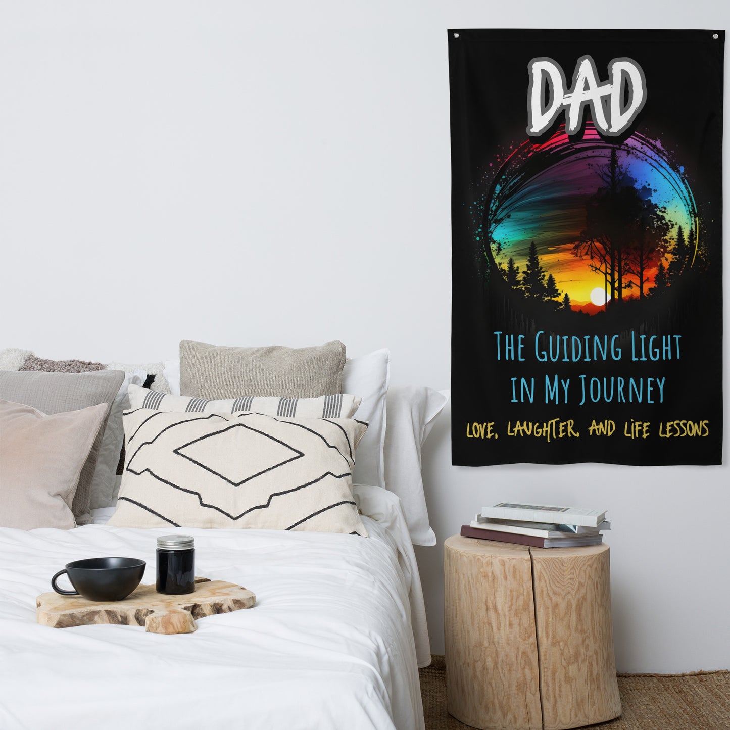 FAthers Day, Dad, Guiding Light, Wall Art Flag