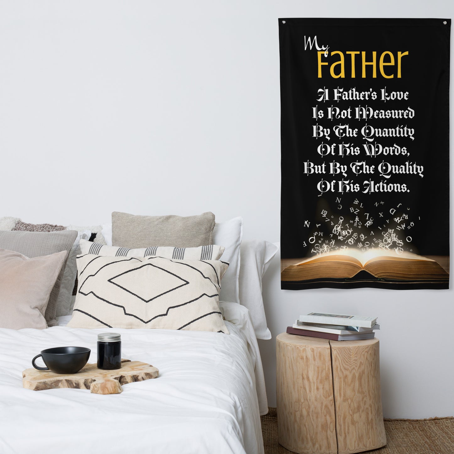 Father's Day, Dad, inspiring quote, great for any Workshop, Garage, Office home.