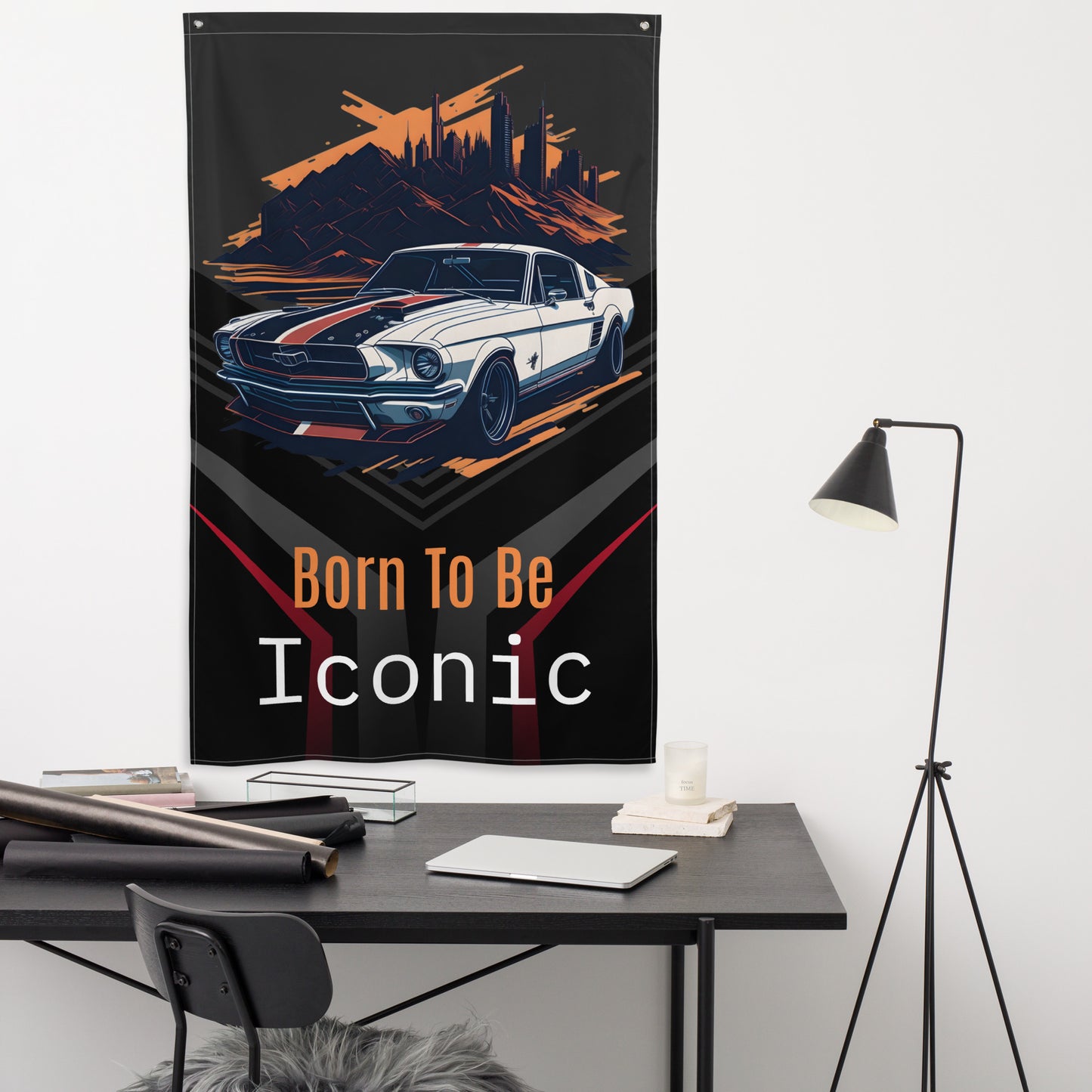 Born To Be Iconic, Mustang Retro Flag