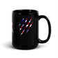 USA CLaw Black Glossy Mug