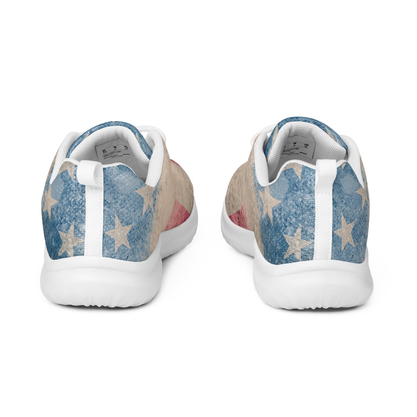 Faded GRunge American Flag Men’s athletic shoes