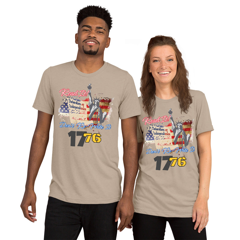 Read It, Don't re-write it, 1776 Short sleeve t-shirt