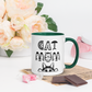 Cat Vibes Only Mug with Color Inside. Cat lover coffee mug, perfect for the Cat Lady in your life.