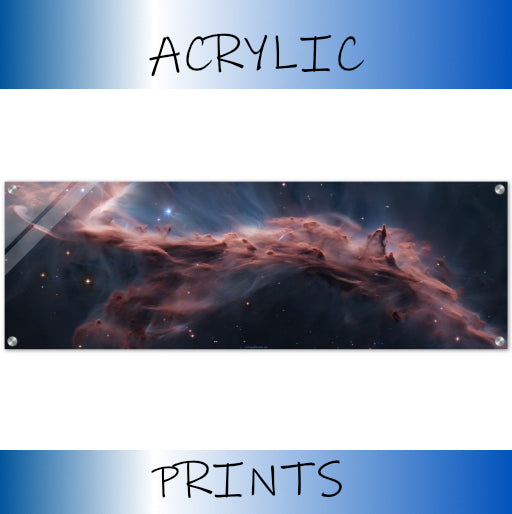 Acrylic Print :    Scorched Sky (part of a collection of Nebula prints) Fantasy Nebula