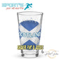 Scotland Grunge Style Flag Shaker pint glass