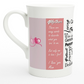 Mothers day, What you mean to me : White 10oz Porcelain Slim Mug